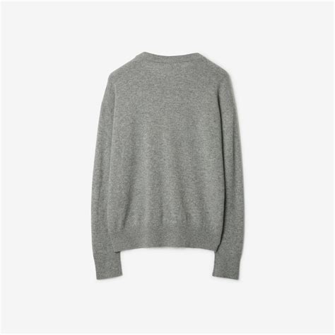 Cashmere Sweater in Light grey melange 